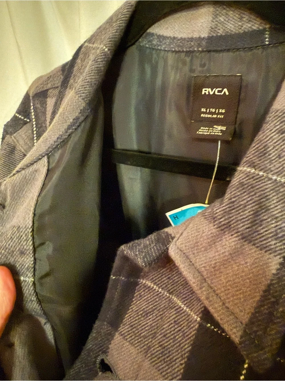 RVCA lightweight plaid